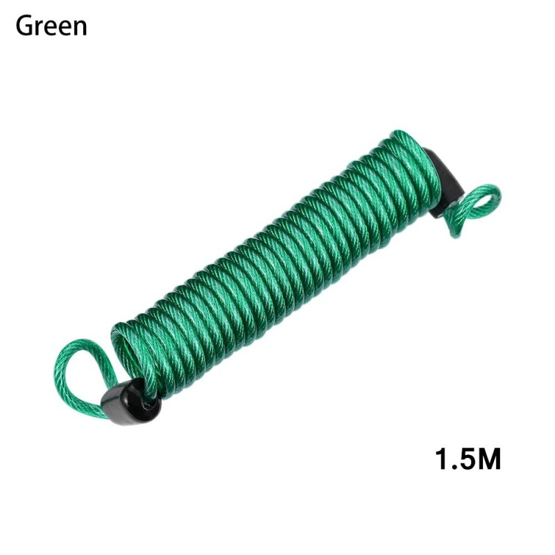 Bicycle / motorcycle anti-theft lock - spring cable wire