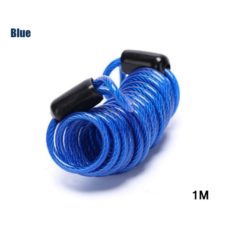 Bicycle / motorcycle anti-theft lock - spring cable wire