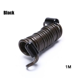 Bicycle / motorcycle anti-theft lock - spring cable wire