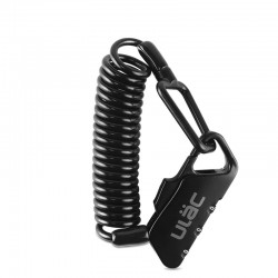 Mini cadeado para bicicleta - antifurto - corda extensível - combinação de 3 dígitos - 1200mm