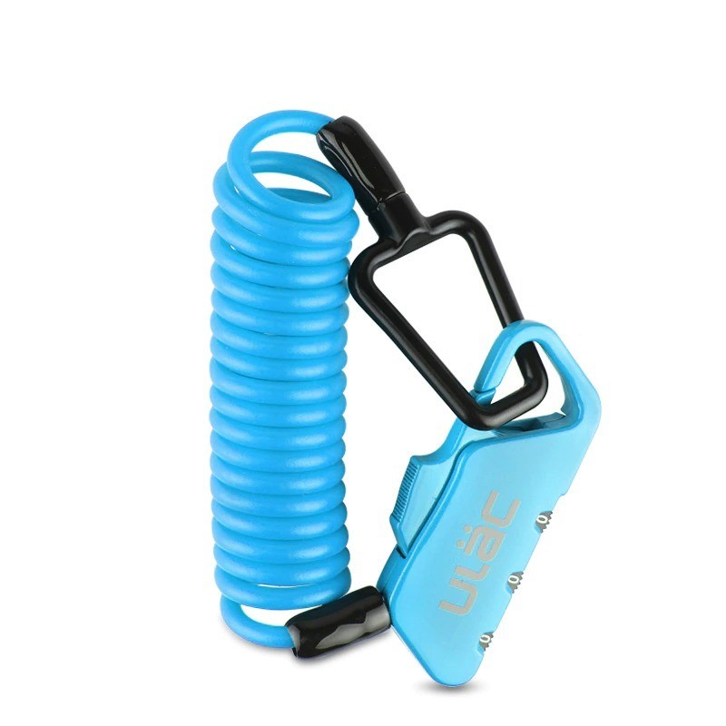Mini bicycle lock - anti-theft - extendable rope - 3-digit combination - 1200mmBicycle