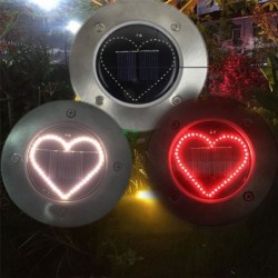 Heart shaped solar lamp - garden light - lawn / porch / patio