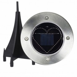 Heart shaped solar lamp - garden light - lawn / porch / patio