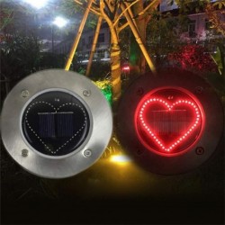 Heart shaped solar lamp - garden light - lawn / porch / patio