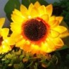 Sunflower shaped garden light - solar powered - LED - waterproof