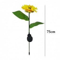 Sunflower shaped garden light - solar powered - LED - waterproof