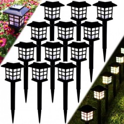 Garden solar lamp - IP68 waterproof - with a ground stake