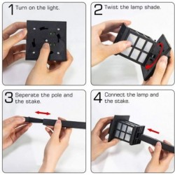 Garden solar lamp - IP68 waterproof - with a ground stakeSolar lighting