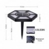 Solar garden light - ground lamp - waterproof - LED - hexagon shaped - driveway / lawnSolar lighting