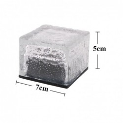 Garden / driveway solar light - brick / glass stone - LED