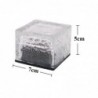 Garden / driveway solar light - brick / glass stone - LED