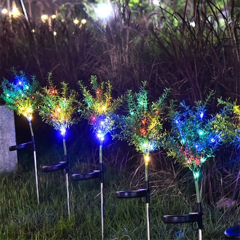Lawn / garden light - lamp - solar powered - LED - waterproof - Christmas tree