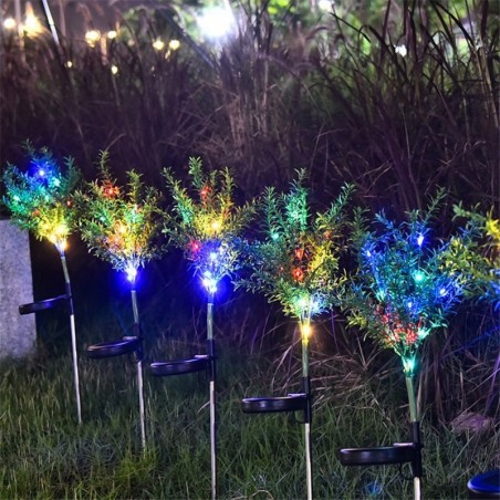 Lawn / garden light - lamp - solar powered - LED - waterproof - Christmas tree