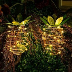 Solar garden light - hanging lamp / lantern - waterproof - LED - pineapple shape