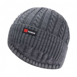 Thick knitted hat - with plush inside - unisexHats & Caps