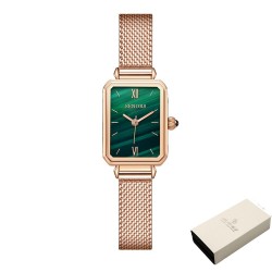 Luxurious quartz watch - stainless steel - mesh - waterproof