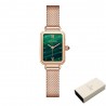 Luxurious quartz watch - stainless steel - mesh - waterproof