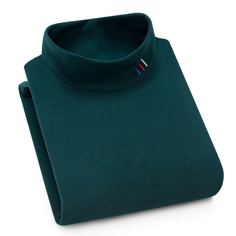 Velvet turtleneck / sweater - with fleece lining