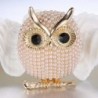 Crystal brooch with pearl owlBrooches