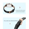 Luxurious quartz watch - stainless steel - mesh - waterproof