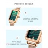 Luxurious quartz watch - stainless steel - mesh - waterproof
