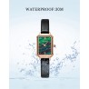 Luxurious quartz watch - stainless steel - mesh - waterproof