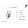 Little kitten - pendant / charm for bracelet - 925 sterling silver