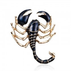 Elegant crystal brooch - ladybug / scorpion / lizard / gecko