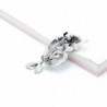 Trendy brooch with crystal chameleon / lizard