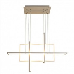 Luxurious chandelier - ceiling light - LED - minimalist rectangle design - 2 / 3 / 4 heads