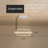 Luxurious chandelier - ceiling light - LED - minimalist rectangle design - 2 / 3 / 4 heads