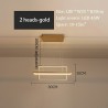 Luxurious chandelier - ceiling light - LED - minimalist rectangle design - 2 / 3 / 4 heads