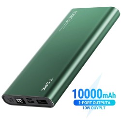 I1006P - portable power bank - charger - dual USB - quick charge 10000mAh - LED