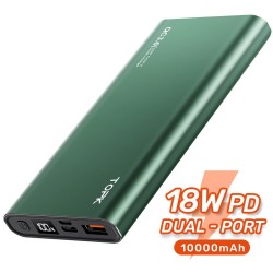 I1006P - portable power bank - charger - dual USB - quick charge 10000mAh - LED