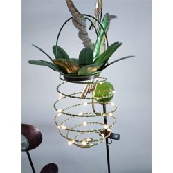 Solar garden light - hanging lamp / lantern - waterproof - LED - pineapple shape
