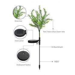 Lawn / garden light - lamp - solar powered - LED - waterproof - Christmas tree