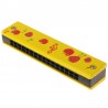Wooden harmonica - double-row - 16 holes - cartoon designHarmonica