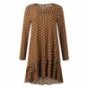 Autumn polka dot dress - with long sleeves