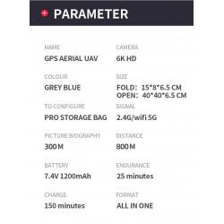 S179GPS - 5G - WIFI - FPV - GPS - 6K Wide-angle Dual Camera - Brushless - RC Drone Quadcopter - RTFR/C drone