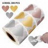 Heart shaped labels - scratch stickers - 2.5cm - 300 pieces