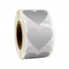 Heart shaped labels - scratch stickers - 2.5cm - 300 pieces