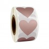 Heart shaped labels - scratch stickers - 2.5cm - 300 pieces