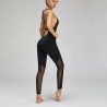 Sport mesh bodysuit - with spaghetti straps - for gym / yoga / fitness