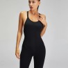 Sport mesh bodysuit - with spaghetti straps - for gym / yoga / fitness
