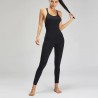 Sport mesh bodysuit - with spaghetti straps - for gym / yoga / fitness