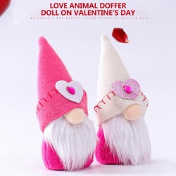 Valentines day long leg gnome - plush doll - 2 pieces