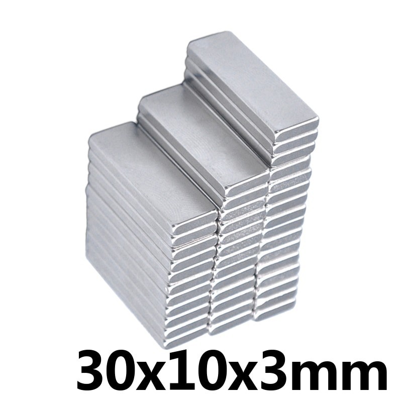 N35 - neodymium magnet - rectangle - 30 * 10 * 3mm