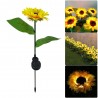 Sunflower shaped garden light - solar powered - LED - waterproof