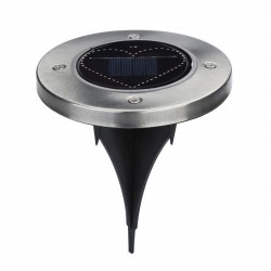 Heart shaped solar lamp - garden light - lawn / porch / patio