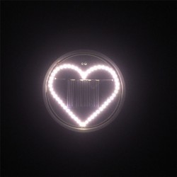 Heart shaped solar lamp - garden light - lawn / porch / patio